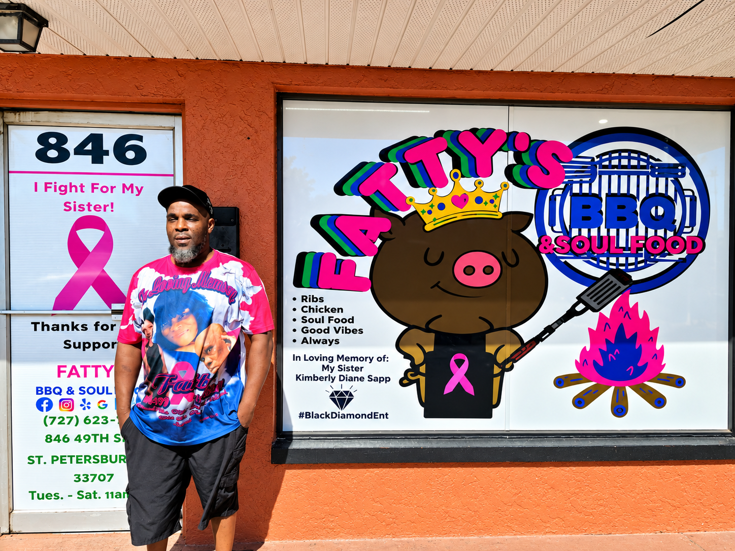 Fatty's BBQ & Soul Food storefront in St. Petersburg, FL