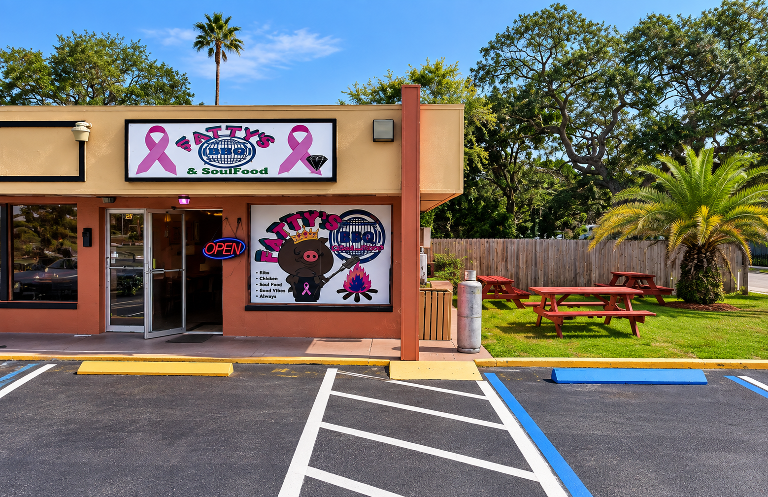 Fatty's BBQ & Soul Food exterior — 846 49th St S, St. Petersburg, FL